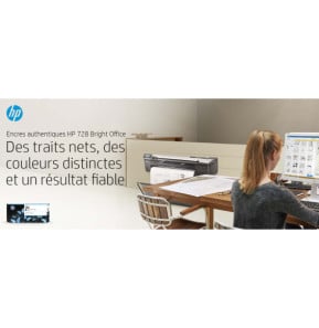 HP 728 130-ml Matte Black DesignJet Ink Cartridge cartouche d'encre 1 pièce(s) Original Rendement standard Noir mat (3WX25A)
