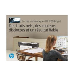 HP 728 130-ml Matte Black DesignJet Ink Cartridge cartouche d'encre 1 pièce(s) Original Rendement standard Noir mat (3WX25A)