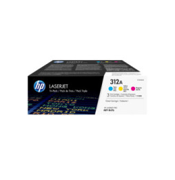 HP Cartouche 312A toner Cyan Tri-Pack Cartouche HP 312A toner Cyan Tri-Pack  (CF440AM)