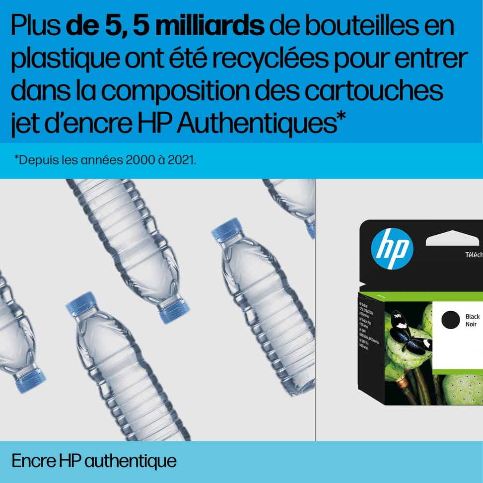 HP 301 pack de 2 cartouches d'encre noir/trois couleurs authentiques (N9J72AE) — image 12