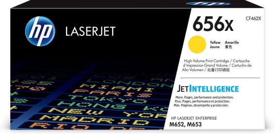 HP 656X Toner jaune LaserJet authentique grande capacité 656X Toner jaune HP LaserJet authentique grande capacité (CF462X)