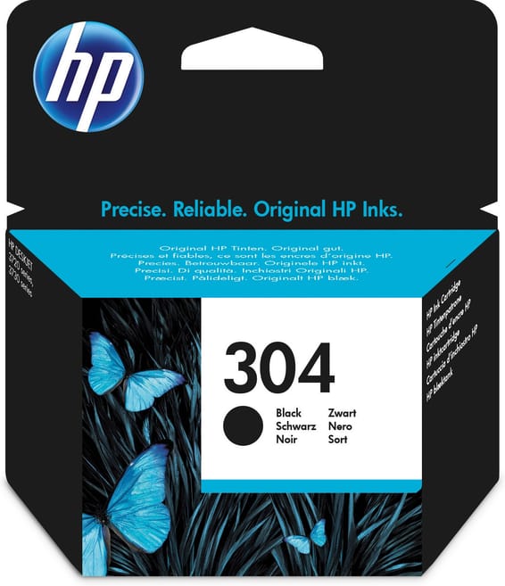 HP 304 Cartouche d’encre noire authentique 304 Cartouche d’encre noire authentique (N9K06AE)