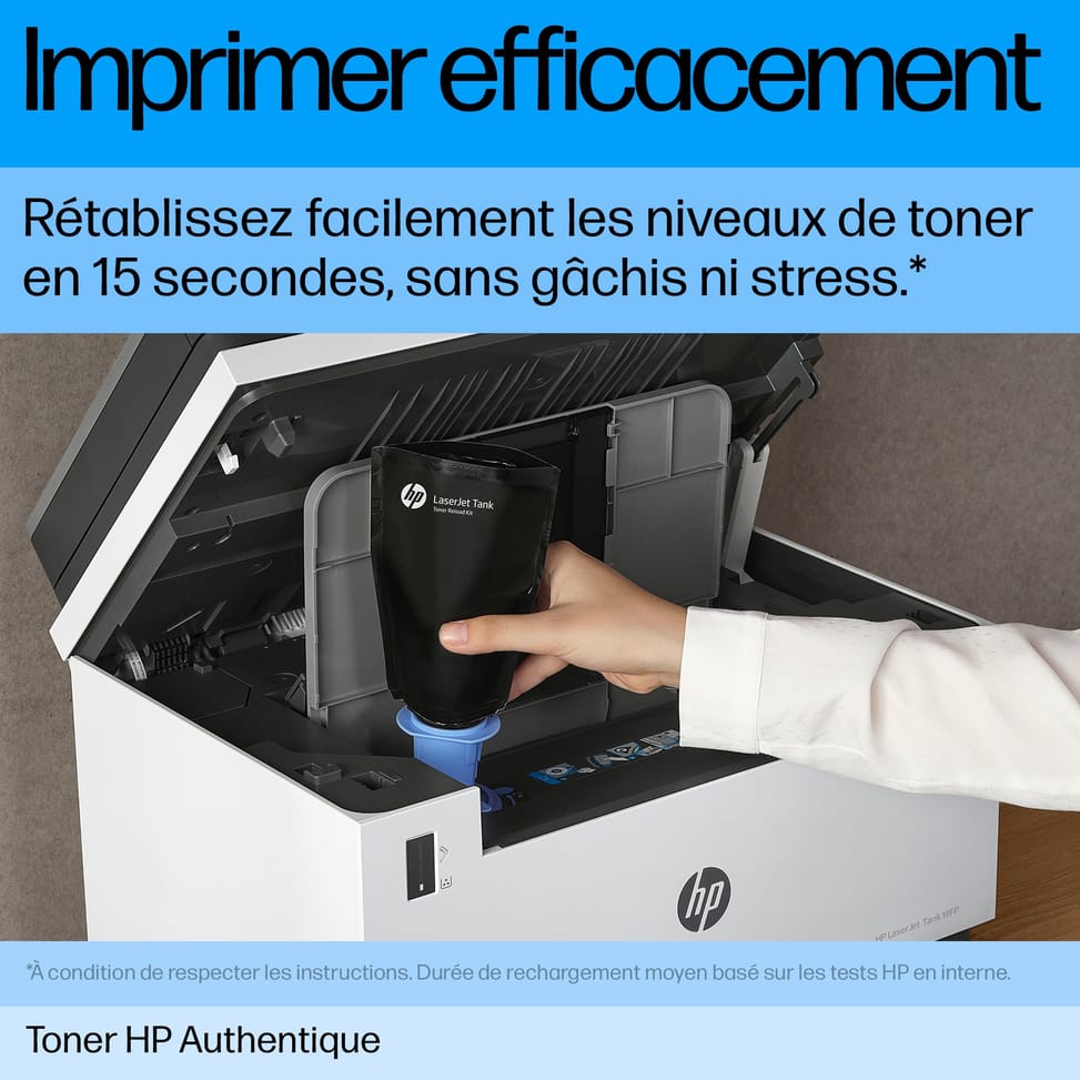 HP Kit de recharge de toner laser noir 143A Neverstop authentique (W1143A) — image 4