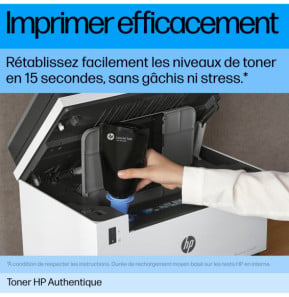 HP Kit de recharge de toner laser noir 143A Neverstop authentique (W1143A)