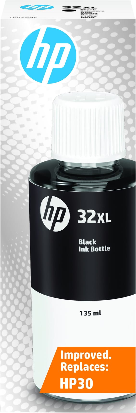 HP 32XL Originale Bouteille d'encre noire authentique 32XL (135 ml) (1VV24AE)