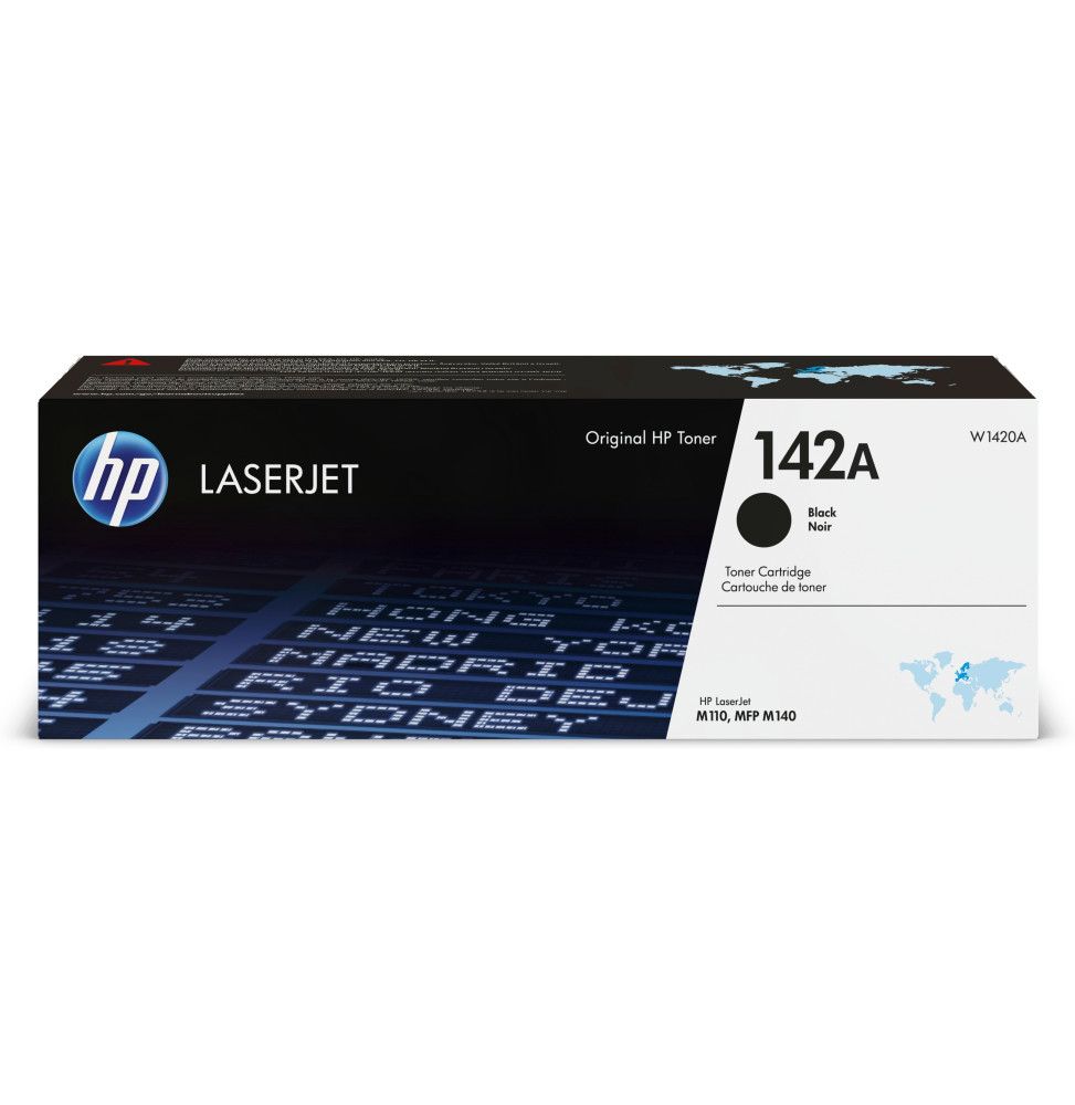 HP Cartouche de toner noir LaserJet authentique 142A Cartouche de toner noir HP LaserJet authentique HP 142A  (W1420A)