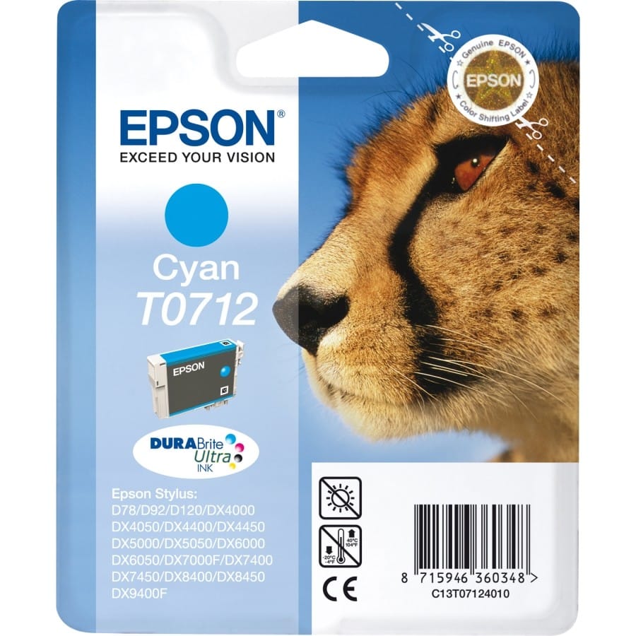 Epson cartouche Guépard - Encre DURABrite Ultra C — image 1