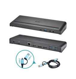 i-tec USB 3.0 / USB-C / Thunderbolt 3, 3x 4K Docking Station + Power Delivery 85W (CATRIPLE4KDOCKPD)