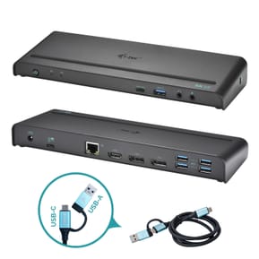 i-tec USB 3.0 / USB-C / Thunderbolt 3, 3x 4K Docking Station + Power Delivery 85W (CATRIPLE4KDOCKPD)
