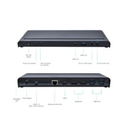 i-tec USB 3.0 / USB-C / Thunderbolt 3, 3x 4K Docking Station + Power Delivery 85W (CATRIPLE4KDOCKPD)