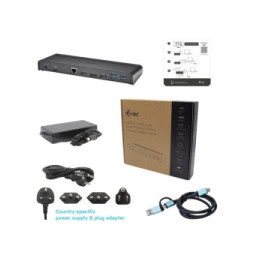 i-tec USB 3.0 / USB-C / Thunderbolt 3, 3x 4K Docking Station + Power Delivery 85W (CATRIPLE4KDOCKPD)