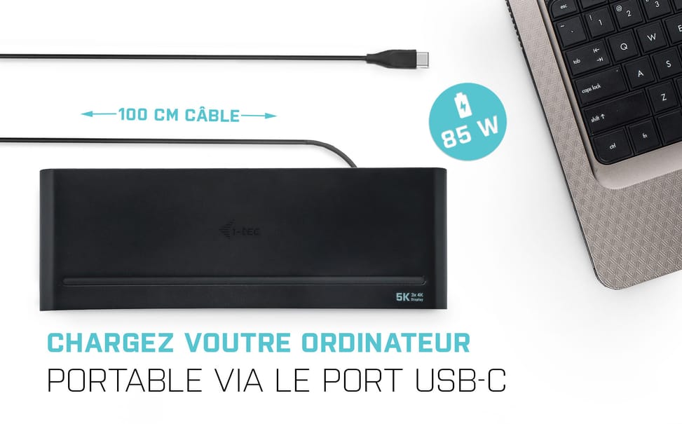 i-tec USB 3.0 / USB-C / Thunderbolt 3, 3x 4K Docking Station + Power Delivery 85W (CATRIPLE4KDOCKPD) — image 14