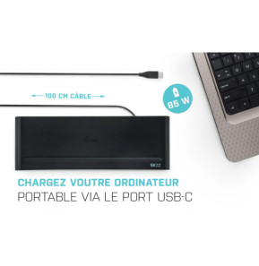 i-tec USB 3.0 / USB-C / Thunderbolt 3, 3x 4K Docking Station + Power Delivery 85W (CATRIPLE4KDOCKPD)