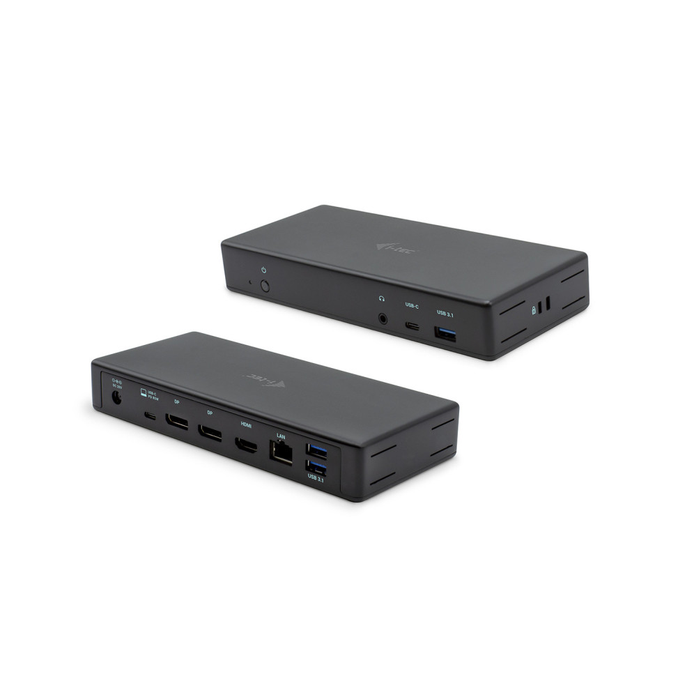i-tec Thunderbolt 3 adaptateur vidéo double HDMI/60Hz Noir, Thunderbolt 3,  USB Type-C, Sortie