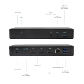 i-tec USB-C/Thunderbolt 3 Triple Display Docking Station + Power Delivery 85W (C31TRIPLEDOCKPD) — image 4