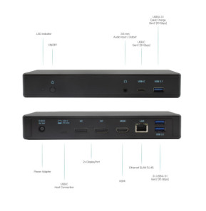i-tec USB-C/Thunderbolt 3 Triple Display Docking Station + Power Delivery 85W (C31TRIPLEDOCKPD)