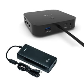 i-tec USB-C Dual Display Docking Station with Power Delivery 100 W + Universal Charger 100 W (C31DUALDPDOCKPD100W)