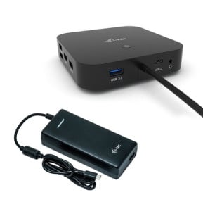 i-tec USB-C Dual Display Docking Station with Power Delivery 100 W + Universal Charger 100 W (C31DUALDPDOCKPD100W)