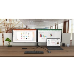 i-tec USB-C Dual Display Docking Station with Power Delivery 100 W + Universal Charger 100 W (C31DUALDPDOCKPD100W)