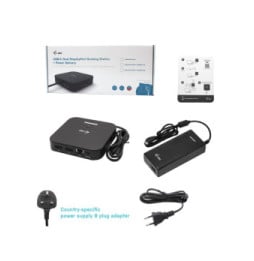 i-tec USB-C Dual Display Docking Station with Power Delivery 100 W + Universal Charger 100 W (C31DUALDPDOCKPD100W)