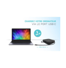 i-tec USB-C Dual Display Docking Station with Power Delivery 100 W + Universal Charger 100 W (C31DUALDPDOCKPD100W)