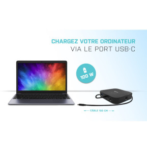 i-tec USB-C Dual Display Docking Station with Power Delivery 100 W + Universal Charger 100 W (C31DUALDPDOCKPD100W)