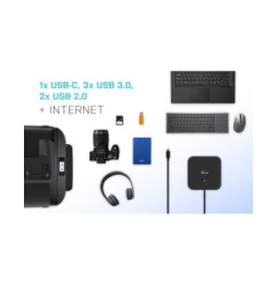 i-tec USB-C Dual Display Docking Station with Power Delivery 100 W + Universal Charger 100 W (C31DUALDPDOCKPD100W)