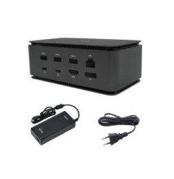 i-tec Metal USB4 Docking station Dual 4K HDMI DP with Power Delivery 80 W + Universal Charger 100 W (USB4DUALDOCK100W)
