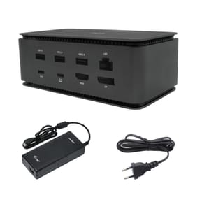i-tec Metal USB4 Docking station Dual 4K HDMI DP with Power Delivery 80 W + Universal Charger 100 W (USB4DUALDOCK100W)