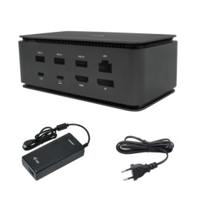 i-tec Metal USB4 Docking station Dual 4K HDMI DP with Power Delivery 80 W + Universal Charger 100 W (USB4DUALDOCK100W)