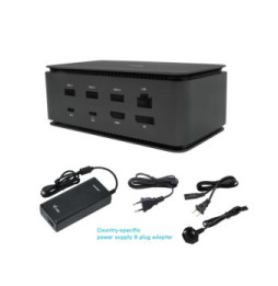 i-tec Metal USB4 Docking station Dual 4K HDMI DP with Power Delivery 80 W + Universal Charger 100 W (USB4DUALDOCK100W)