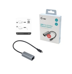 i-tec Metal USB-C 2.5Gbps Ethernet Adapter USB-C Metal 2.5Gbps Ethernet Adapter  (C31METAL25LAN)