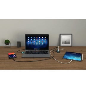 i-tec Built-in Desktop Fast Charger, USB-C PD 3.0 + 3x USB 3.0 QC3.0, 96 W (CHARGER96WD)