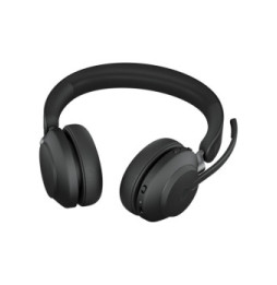 Jabra Evolve2 65, UC Stereo Casque Sans fil Arceau Bureau/Centre d'appels USB Type-A Bluetooth Noir (26599-989-999)