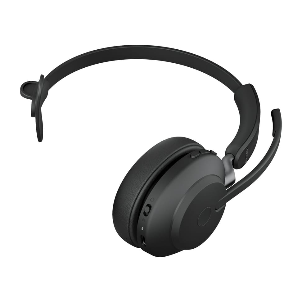 Jabra Evolve2 65, UC Mono Wireless Headband Headset Office/Call Centre USB Type-A Bluetooth Black (26599-889-999) — image 4