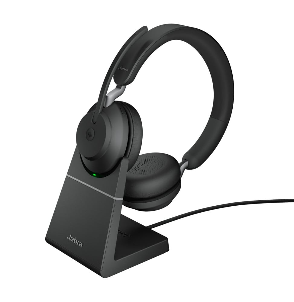 Jabra Evolve2 65, MS Stereo Casque Sans fil Arceau Bureau/Centre d'appels USB Type-A Bluetooth Noir (26599-999-989)