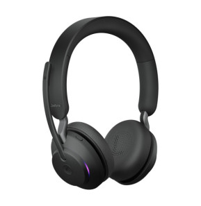 Jabra Evolve2 65, MS Stereo Casque Sans fil Arceau Bureau/Centre d'appels USB Type-A Bluetooth Noir (26599-999-989)