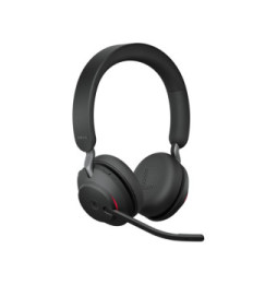 Jabra Evolve2 65, MS Stereo Casque Sans fil Arceau Bureau/Centre d'appels USB Type-A Bluetooth Noir (26599-999-989)