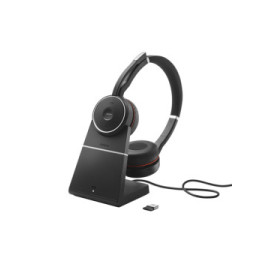 Jabra Evolve 75 Casque Avec fil &sans fil Arceau Appels/Musique Bluetooth Socle de chargement Noir (7599-842-199)