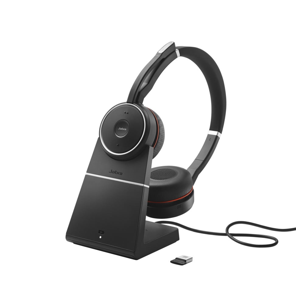 Jabra Evolve 75 Casque Avec fil &sans fil Arceau Appels/Musique Bluetooth Socle de chargement Noir (7599-842-199)