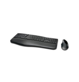 Kensington ProFit Ergo clavier Souris incluse FR sans fil +USB QWERTZ Allemand Noir (K75406DE)
