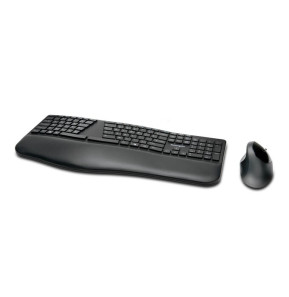 Kensington ProFit Ergo clavier Souris incluse FR sans fil +USB QWERTZ Allemand Noir (K75406DE)