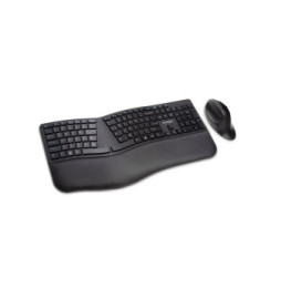 Kensington ProFit Ergo clavier Souris incluse FR sans fil +USB QWERTZ Allemand Noir (K75406DE)