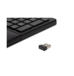 Kensington ProFit Ergo clavier Souris incluse FR sans fil +USB QWERTZ Allemand Noir (K75406DE)