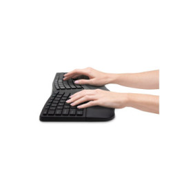Kensington ProFit Ergo clavier Souris incluse FR sans fil +USB QWERTZ Allemand Noir (K75406DE)