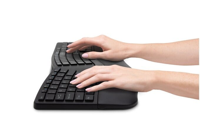 Kensington ProFit Ergo clavier Souris incluse FR sans fil +USB QWERTZ Allemand Noir (K75406DE) — image 6