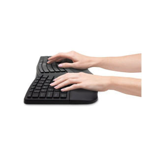 Kensington ProFit Ergo clavier Souris incluse FR sans fil +USB QWERTZ Allemand Noir (K75406DE)