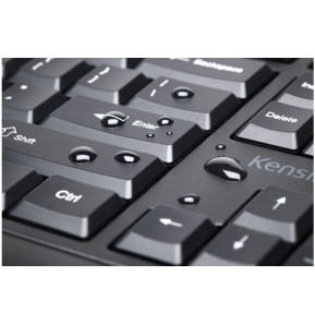 Kensington ProFit Ergo clavier Souris incluse FR sans fil +USB QWERTZ Allemand Noir (K75406DE)