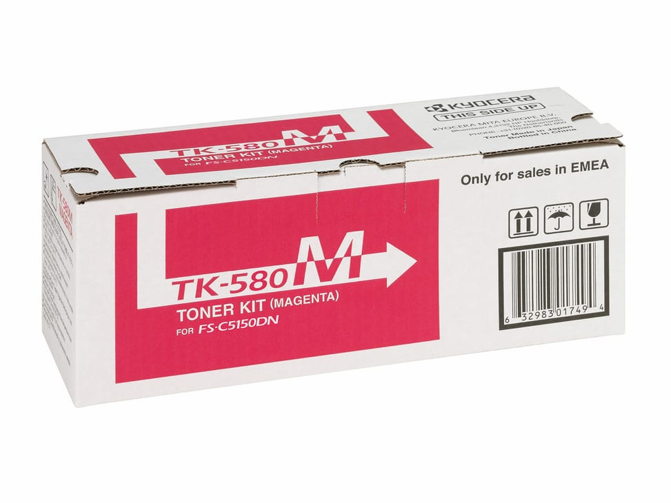 KYOCERA TK-580M Cartouche de toner 1 pièce(s) Original Magenta (1T02KTBNL0) — image 2
