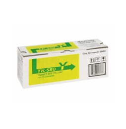 KYOCERA TK-580Y Cartouche de toner 1 pièce(s) Original Jaune (1T02KTANL0)